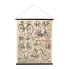 Paris Comptoir De Famille Toile Bicyclette Noir Et Rouge 7