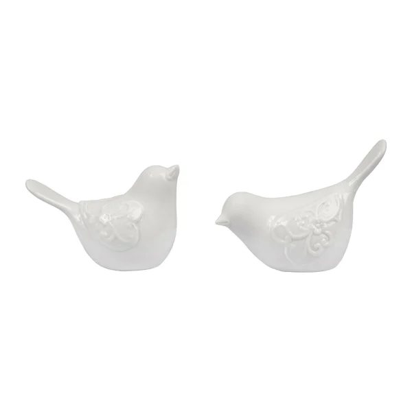 magasin en ligne france Comptoir De Famille Deco Moineau X2 Campagne Blanc 1