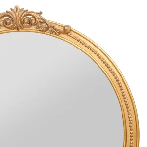 fashioniable Comptoir De Famille Miroir Rond Doré 80x84cm – Sonate 7