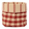 magasins pour Comptoir De Famille Panière Damier Rouge D15xh18cm En Coton – La Campagne 11