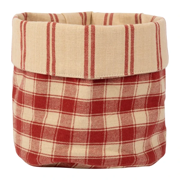 magasins pour Comptoir De Famille Panière Damier Rouge D15xh18cm En Coton – La Campagne 1