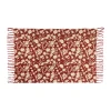 Comptoir De Famille Tapis Floral En Coton Rouge 120x80cm mode 10