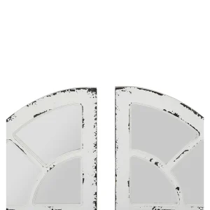 Retour Facile et Gratuit Comptoir De Famille Miroirs X2 Blanc Patiné 40x117cm – Orangerie 8