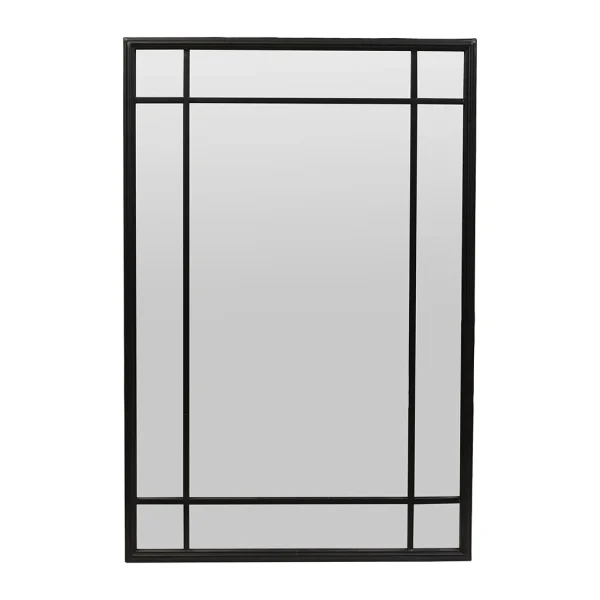 Côté Table Miroir Osaka Noir En Fer, Mdf beauté 1