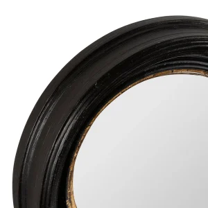 en ligne officielle Côté Table Miroir Rond Noir Et Dore D21cm En Résine – Aureol 7