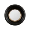 outlet soldes Côté Table Miroir Rond Oeil De Sorciere Noir Et Doré D16cm – Aureol 10