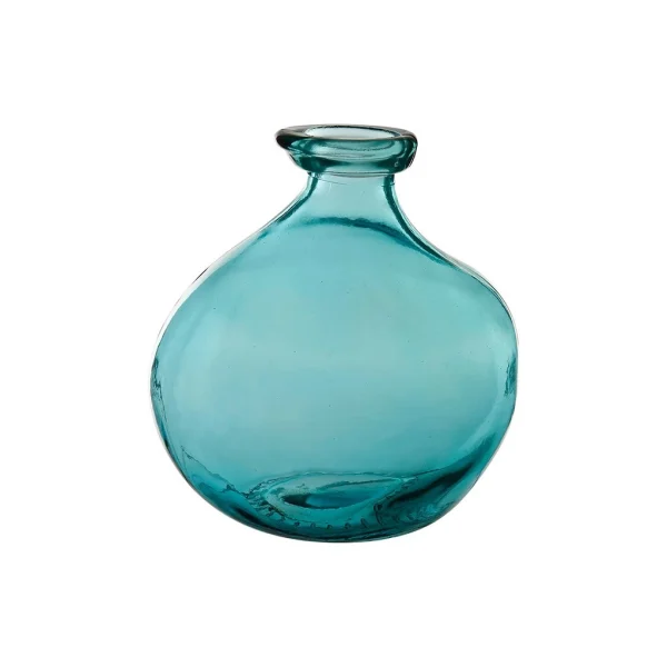 Côté Table Vase Gali Turquoise D16xh18cm Verre Recyclé luxe soldes 1