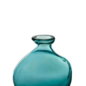 Côté Table Vase Gali Turquoise D16xh18cm Verre Recyclé luxe soldes 9