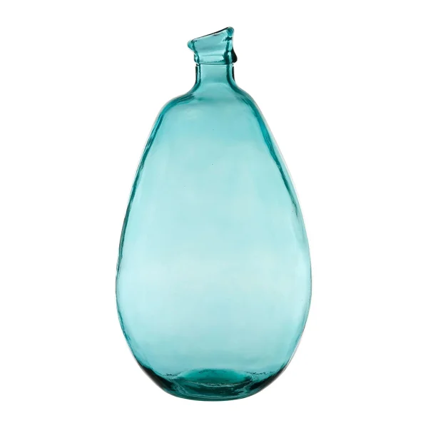 Service Clients Dédié Côté Table Vase Colibri Turquoise D26xh47cm Verre Recyclé 1