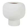 Livraison rapide Côté Table Vase Maceio Blanc Casse D18.5xh18.5cm Gres 16