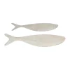 Côté Table Deco Poisson (lot De 2) Edoni Blanc En Papier Mache boutique en france 5