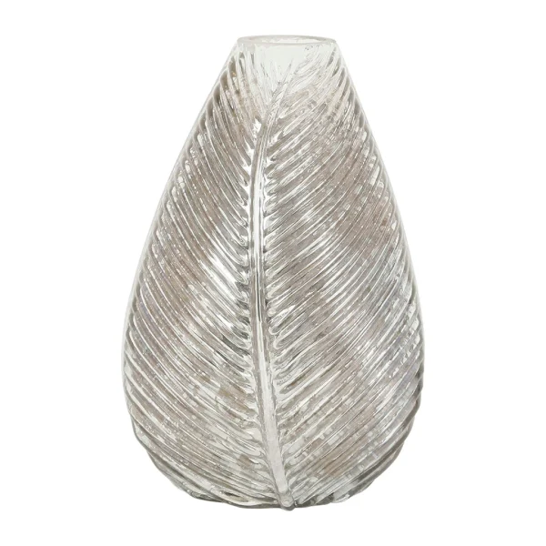 site soldes Côté Table Vase En Verre Champagne H22cm – Feuille 1