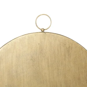 Meilleur Prix Côté Table Miroir Rond En Fer Doré – Dorhan 10