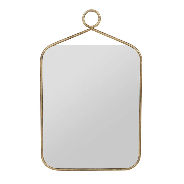 Réductions Côté Table Miroir Rectangulaire En Fer Doré – écus 1