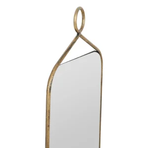 Réductions Côté Table Miroir Rectangulaire En Fer Doré – écus 7