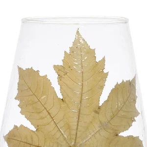 Côté Table Photophore Feuille D’érable Naturel En Verre soldes magasin 6