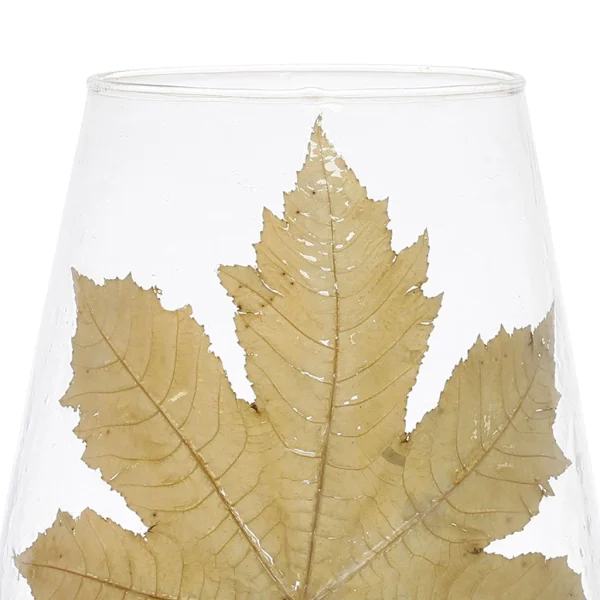 Côté Table Photophore Feuille D’érable Naturel En Verre soldes magasin 3