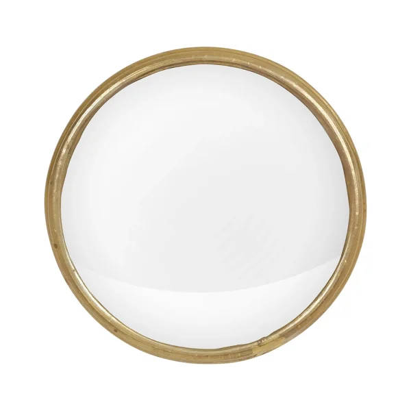 excellents soldes Côté Table Miroir Rond Convexe En Laiton Doré D14.5cm – Edman 1