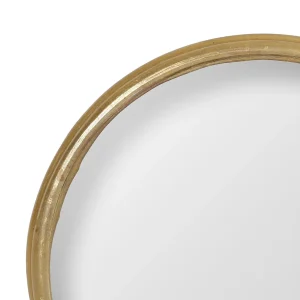 excellents soldes Côté Table Miroir Rond Convexe En Laiton Doré D14.5cm – Edman 7