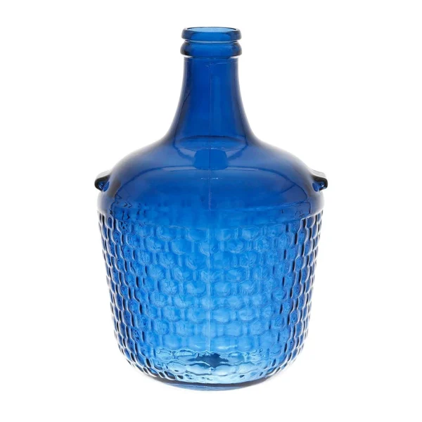 Côté Table Vase Dame-jeanne Indigo H43cm Verre Recyclé – Aheli en vente 1