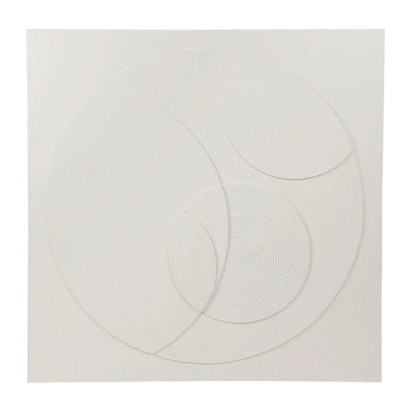 bas prix Côté Table Peinture-tableau Cercles Crème 100x100cm 1