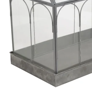 l'unique style Jardin D’Ulysse Déco Serre Codette Gris En Fer, Verre 14