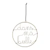 Jardin D’Ulysse Deco Suspension Bulle Metal Dore D25 boutique en france 14