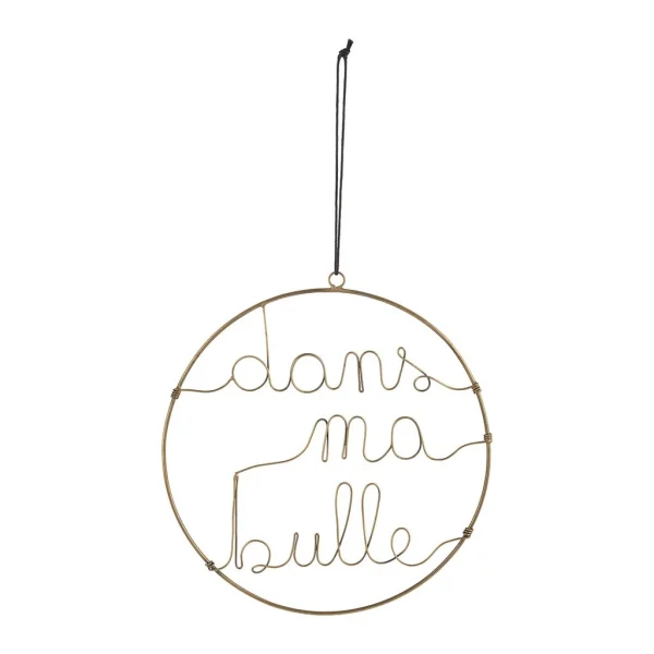 Jardin D’Ulysse Deco Suspension Bulle Metal Dore D25 boutique en france 1