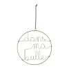 Jardin D’Ulysse Deco Suspension Bulle Metal Dore D25 marque pas cher 17