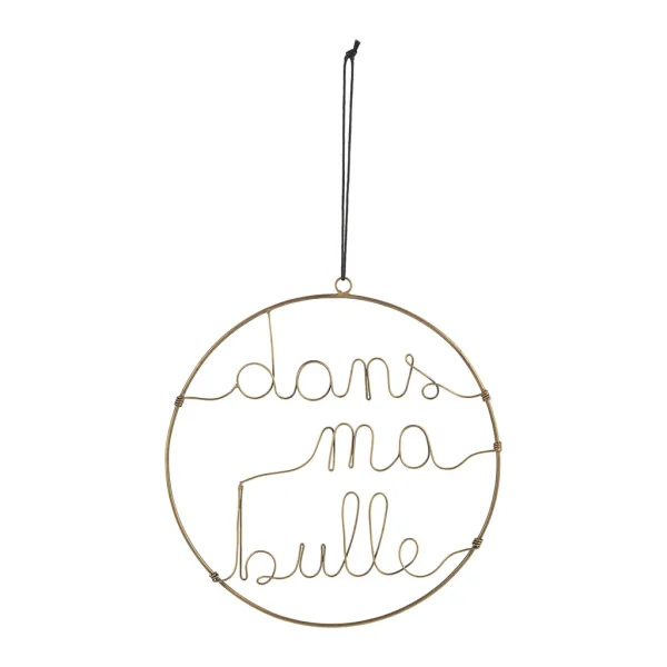 Jardin D’Ulysse Deco Suspension Bulle Metal Dore D25 marque pas cher 1