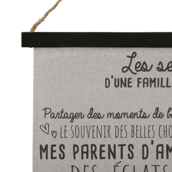 Jardin D’Ulysse Toile Secret De Famille Noir 50x50cm soldes magasin 3