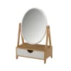 soldes pas cher Unimasa Miroir Avec Tiroir Bambou 17.3×10.5×27.5cm 13