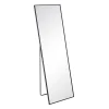 shopping pas cher Ixia Miroir Noir. Aluminium-cristal 50×2.50x160cm 16