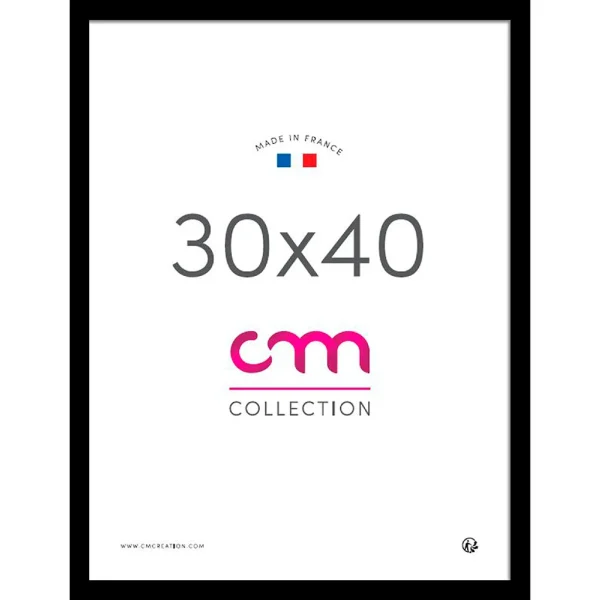 Pas Cher Magasin Soldes CM Création Cadre Photo Noir 30x40cm – Lario 1