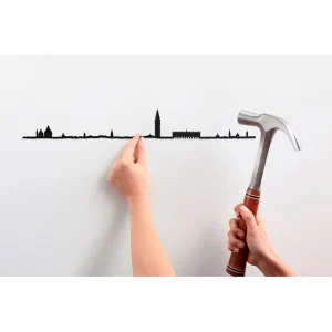 pas cher The Line Décoration Murale Ligne Venise L50cm Noir 17