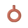 Pt’ Vase Anneau En Polyresine Terracotta 18x20xh22.5cm magasin pour 8