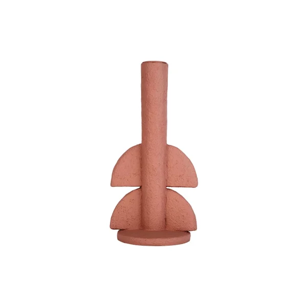 Pt’ Bougeoir Demi Bulles En Polyresine Terracotta D11xh22cm site pas cher 1