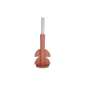 Pt’ Bougeoir Demi Bulles En Polyresine Terracotta D11xh22cm site pas cher 8