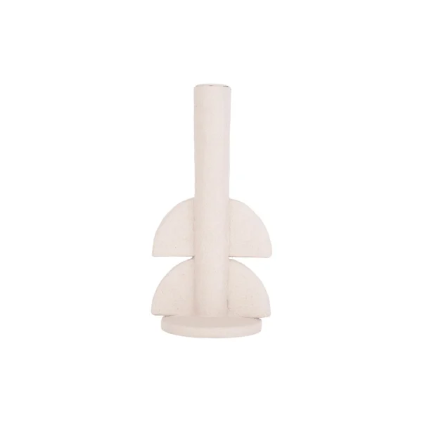 Pt’ Bougeoir Demi Bulles En Polyresine Blanc D11xh22cm grossiste en ligne 1