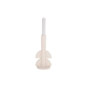 Pt’ Bougeoir Demi Bulles En Polyresine Blanc D11xh22cm grossiste en ligne 8