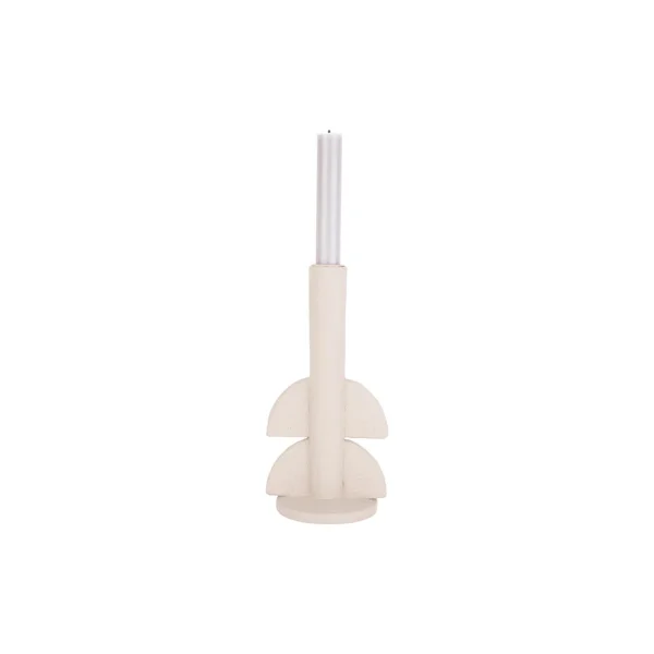 Pt’ Bougeoir Demi Bulles En Polyresine Blanc D11xh22cm grossiste en ligne 3