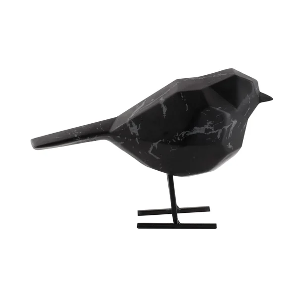 acheter en ligne Pt’ Statue Petit Oiseau En Polyresine Noir 7.5x17xh13.5cm 4