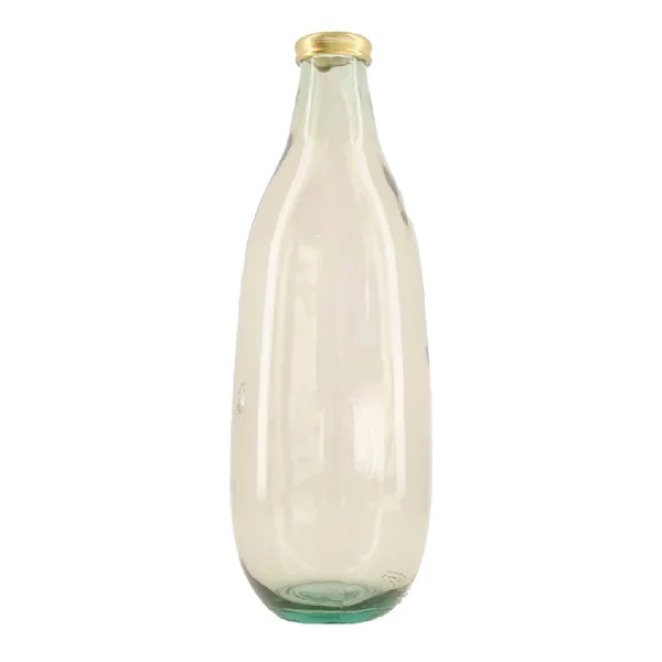 Dijk Vase En Verre Recylé D15xh40cm Beige marque pas cher 1