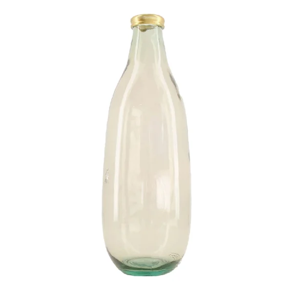 Dijk Vase En Verre Recylé D15xh40cm Beige qualité d’originales 1