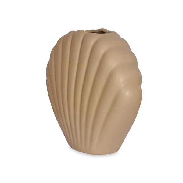 vente pas cher en ligne Opjet Vase Ceramique Coki Pm Beige 17×6.5xh14.5cm 3