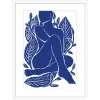 Livraison gratuite A&A Story Image Encadree Femme Bleu 30x40cm 13