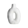 Gusta Vase Rond 14.6×7.6xh21.8cm Blanc boutique pas cher 10