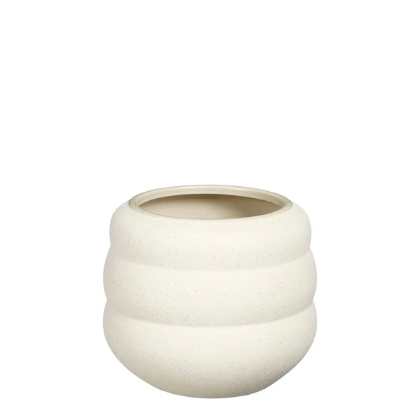 boutique en ligne Mica Décorations Pot Glen Blanc Casse-d16xh16cm 1