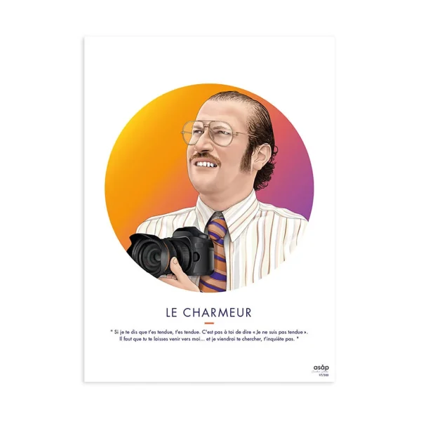 ASAP Affiche Le Charmeur – Francois Damiens – 30x40cm authentiques 1