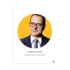 en france ASAP Affiche L’indiscipliné – Jacques Chirac Jaune – 30x40cm 8